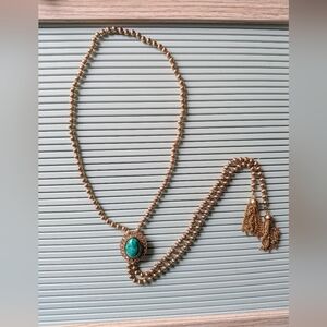 Vintage DeLizza and Elster for Avon Signed Slide Necklace